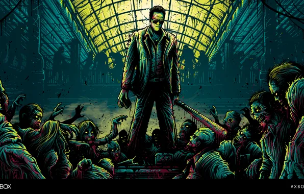 Dead Rising, zombies, XBOXART, Frank Vest, Dan Mumford