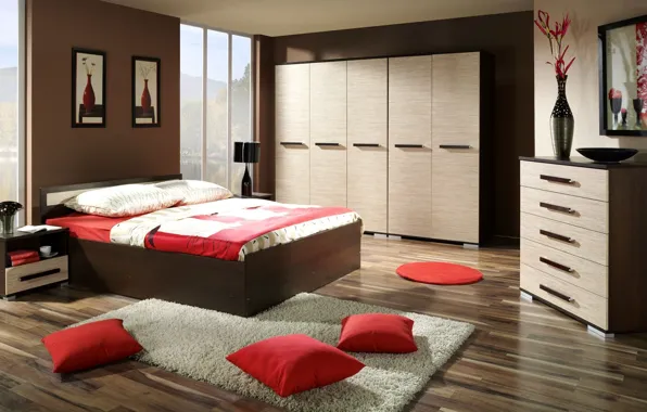 Picture design, style, room, Villa, home, interior, bedroom