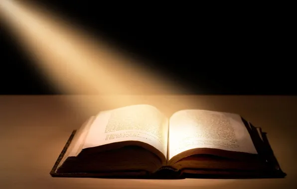 Picture rays, light, book, the Bible, book