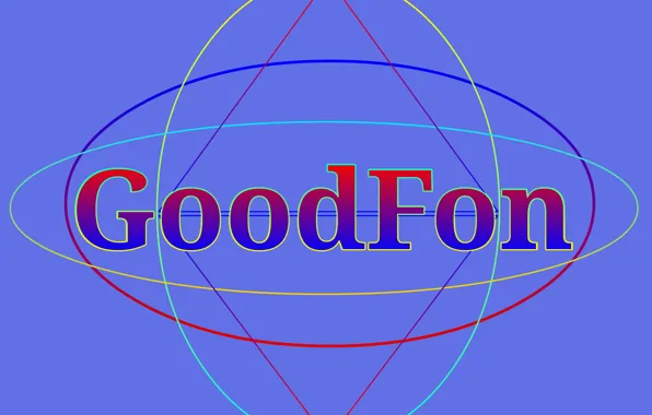 Color, triangles, logo, different, ovals