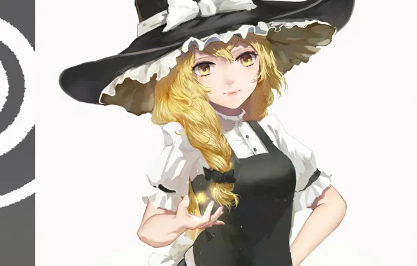 Girl, hat, white background, Touhou, Touhou, Touhou