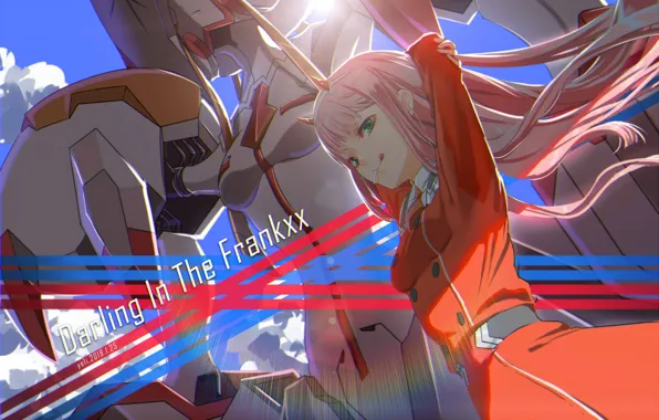 Girl, art, 002, Darling In The Frankxx, Cute in France, Zero Two, Franks