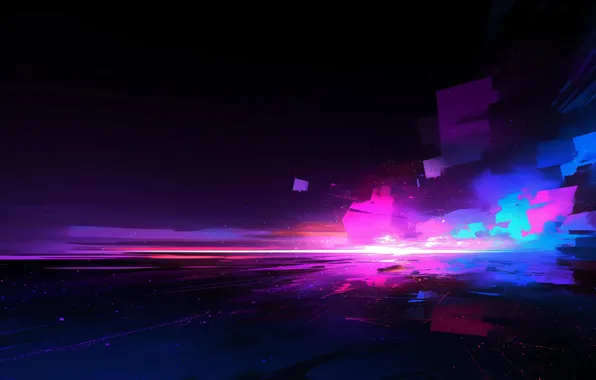 Picture colorful, abstract, light, streaks
