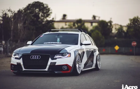 Picture audi, turbo, tuning, germany, low, rs6, rs4