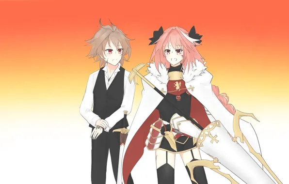 Background, two, friends, Fate - Apocrypha, Fate Apocrypha