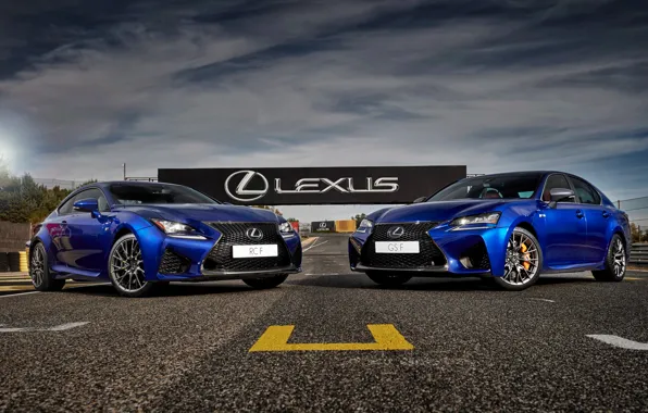 Lexus, track, Two, RCF, GSF