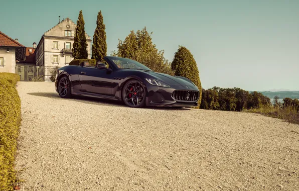Maserati, Front, Black, 2018, Cabrio, MC12, Pogea Racing, GrandCabrio