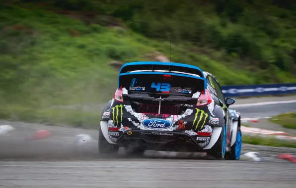 Skid, ford, ken block, wrx, fiesta, worldrx, rally cross