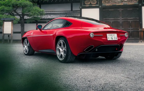 Picture Alfa Romeo, Flying Disc, rear view, Alfa Romeo Disco Volante С52 Vintage Edition