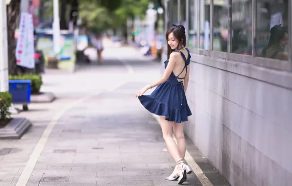 Girl, street, Asian