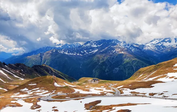 Picture clouds, mountains, tops