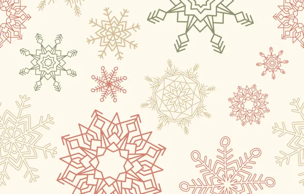 Wallpaper snowflakes, background, texture, pattern, snowflakes for