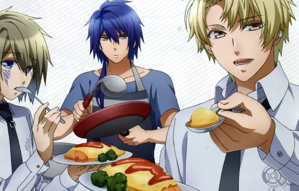 Tie, shirt, friends, treat, three guys, akito syukuri, kakeru yui with, senri ichinose