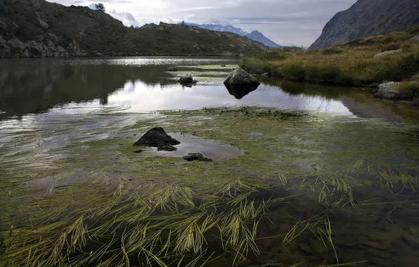 Landscape, mountains, river
