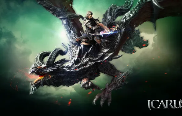 Dragon, the game, warrior, Icarus