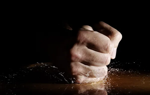 Background, hand, fist