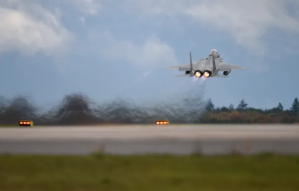 Eagle, the rise, UNITED STATES AIR FORCE, McDonnell Douglas, F-15C, superiority in the air, Single …