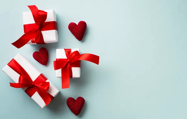 Love, holiday, gift, hearts, Valentine's day