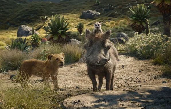 Timon, The Lion King, Simba, Pumbaa, lion, The Lion King, Timon and Pumbaa