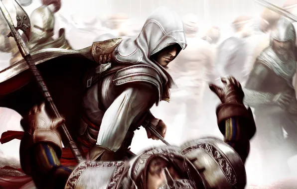 Death, Assassin &#39;s Creed 2, battle axe, Ezio