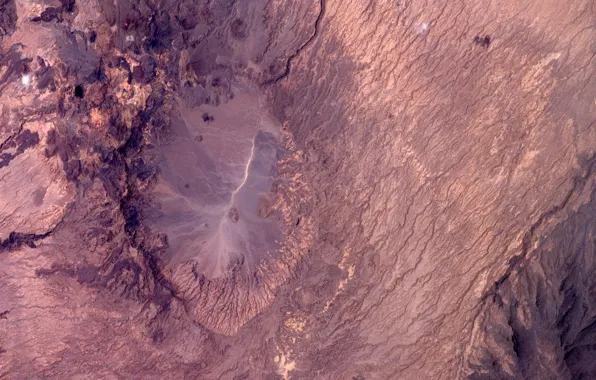 Picture Earth from space, Chad, Crater