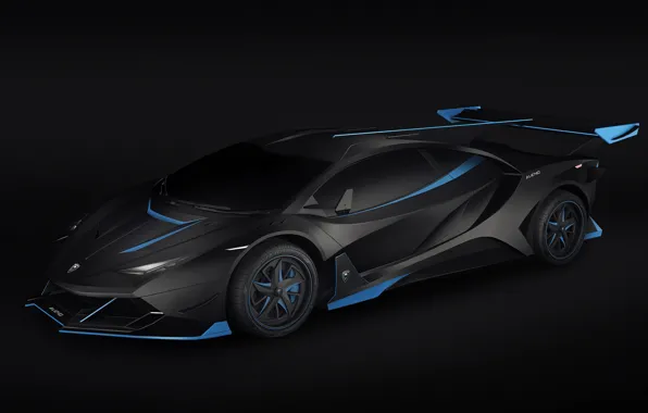 Auto, Lamborghini, Car, Render, Supercar, Night, Aventador, Lamborghini Aventador