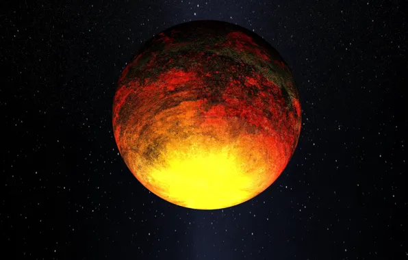 Picture space, stars, space, planet, Kepler-10b