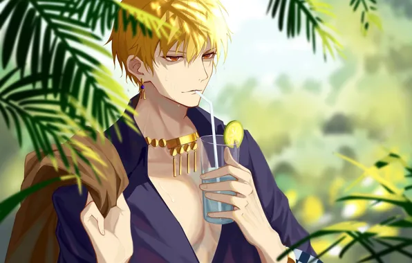 Tropics, guy, Gilgamesh, Gilgamesh, Caster, Fate / Grand Order, The destiny of a great campaign