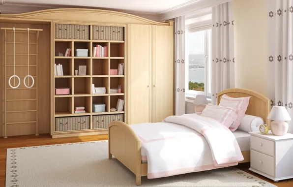 Design, carpet, bed, interior, decor, children's room