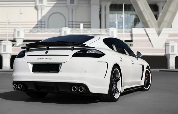Background, Porsche, white, panamera