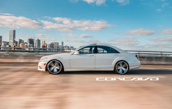 Road, machine, auto, Mercedes Benz, auto, S550, Wheels, Concave