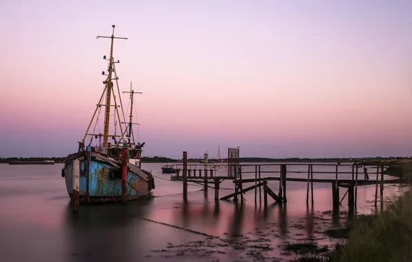 Sunset, Boat, Big Stopper, Heybridge Basin