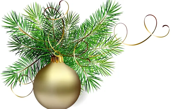 Background, ball, spruce