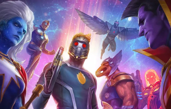 Wallpaper Nova, Ghost rider, Starlord, Marvel Future Fight, X-force ...