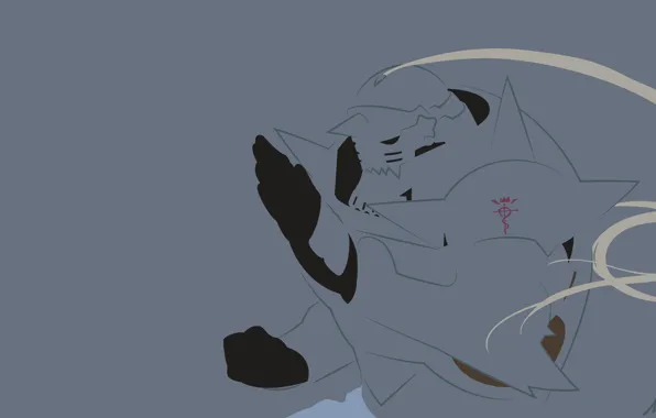 Robot, minimalism, Fullmetal Alchemist, Fullmetal Alchemist, vector graphics