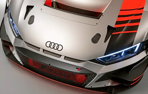 Racing car, Audi R8, LMS, the front part, 2019