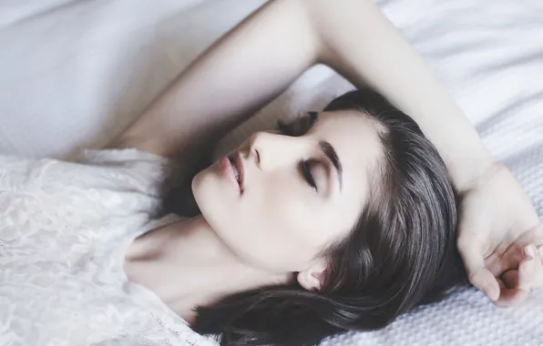 Girl, pose, brunette