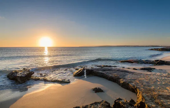 Sea, stones, shore, morning, Formentera, Saved from The Island, The-Secrets Best