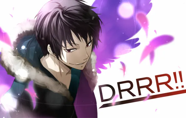 Anime, art, Durarara!!, The headless horseman, Of Izaya Orihara