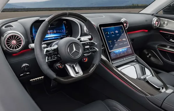 Picture Mercedes, AMG, the interior of the car, Mercedes-AMG GT, 2023