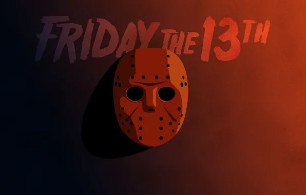 Picture shadow, mask, Jason, art, Friday the 13th, poster, horror, Jason