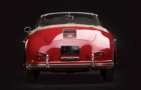 Porsche, rear, 1959, 356, Porsche 356A 1600 Convertible D