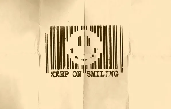 Picture smile, barcode, smile