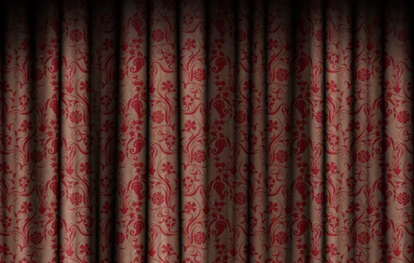 Flowers, patterns, texture, texture, curtain, the curtain