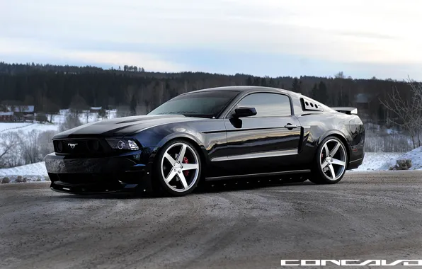 Ford Mustang, Grey, Face, Machined, concave, on CW-5 Matte