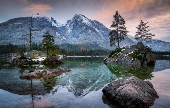 Picture alps, Bayern, Hintersee