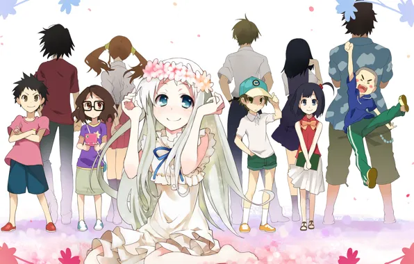 Look, children, smile, shorts, dress, glasses, cap, Anime