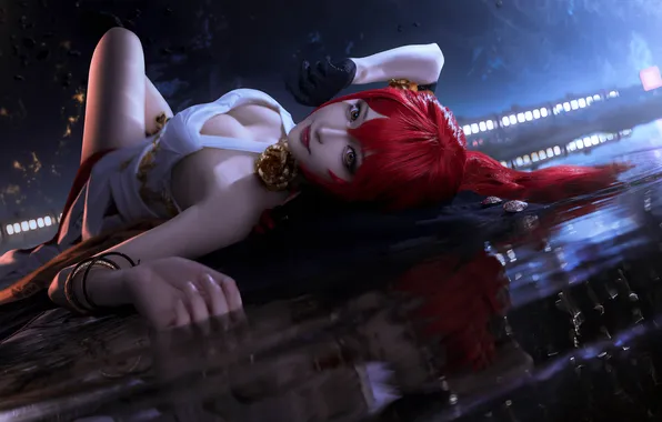 Asian, dress, cosplay, Honkai, Star Rail, nangongOVO, Himeko (Honkai Star Rail)