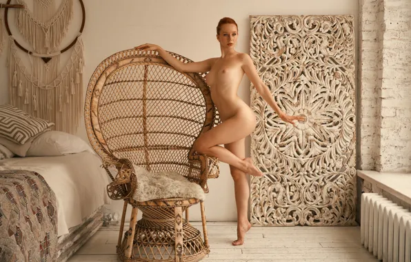Naked, figure, red, legs, redhead, waist, Vladimir Stefanovic, Vladimir Stefanovich