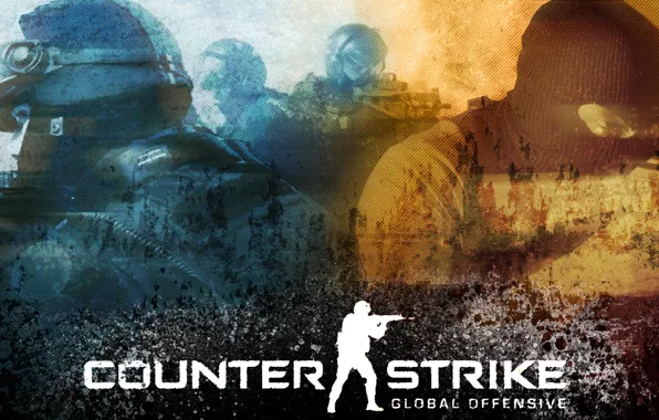 Picture War, Soldiers, The inscription, Weapons, Logo, Men, Counter Strike, Name